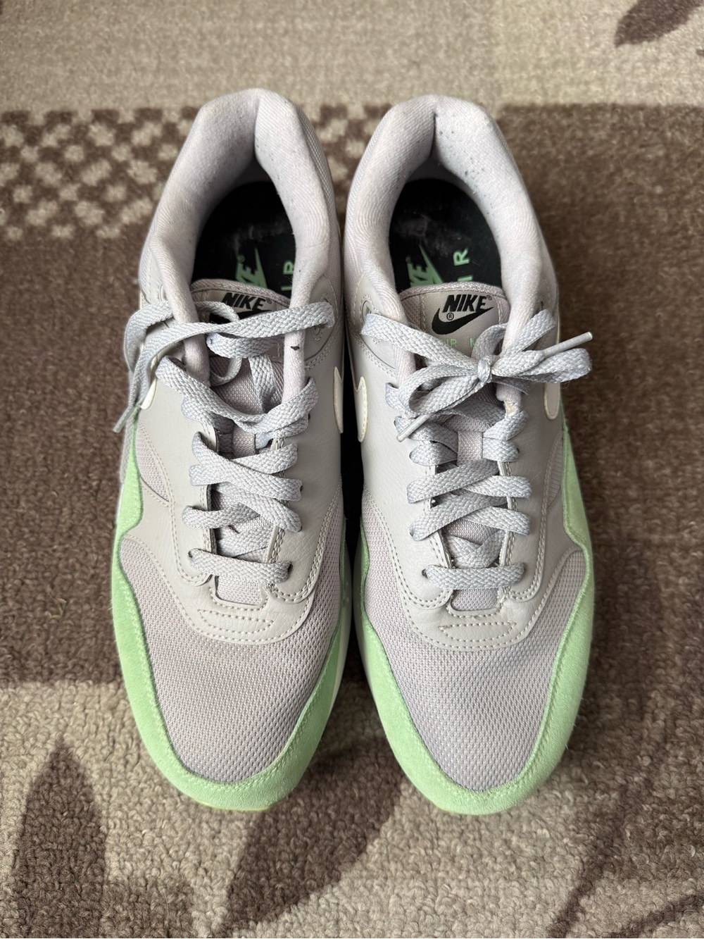 Nike Air Max 1 Mint Green Grey - Picture 4 of 6
